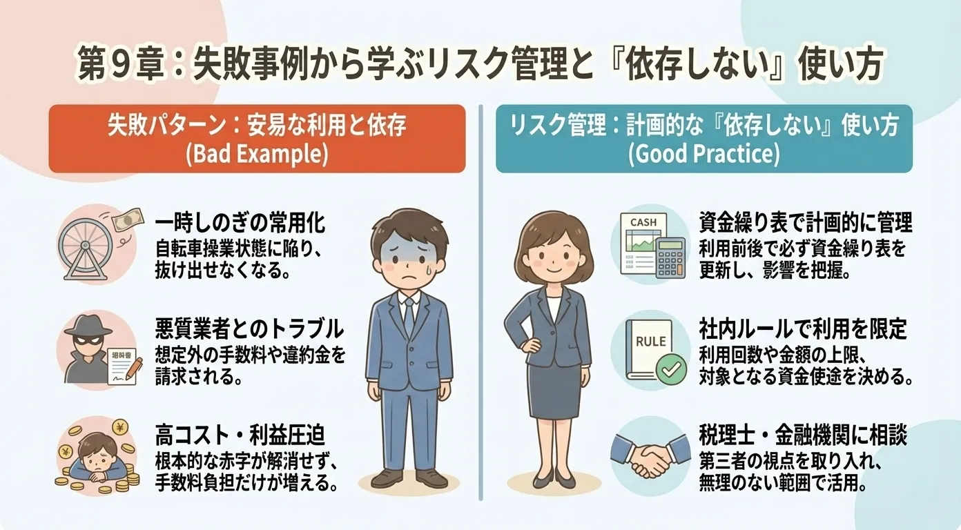 法人向けファクタリングの失敗事例とリスク管理のポイントを振り返る日本人経営者